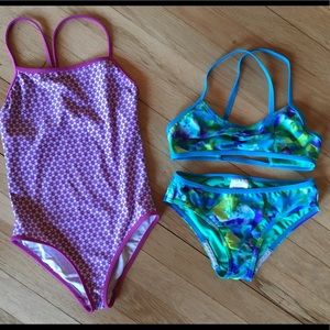 Patagonia and Speedo Swimsuits Girls Size 10